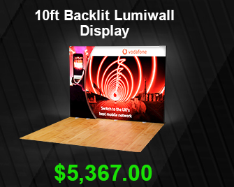 10ft Backlit Lumiwall Display USD 5,367
